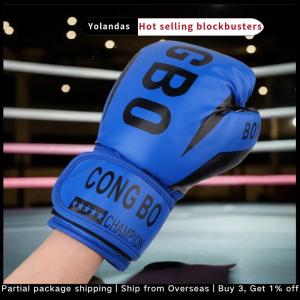 [Yolandas] Kids 6oz Professional Boxing Training Sparring Gloves PU Leather Kids Breathable Muay Thai Punching Karate Training Gloves