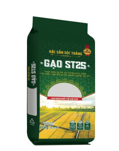 Gạo ST25 Ngon nhất thế giới năm 2023 Vinaseed túi 5kg - Dẻo thơm giàu dinh dưỡng