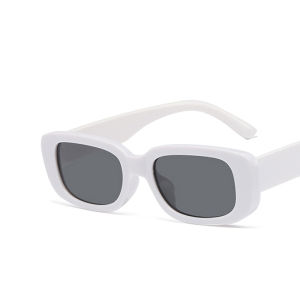 Vintage style rectangular frame UV400 sunglasses for kids