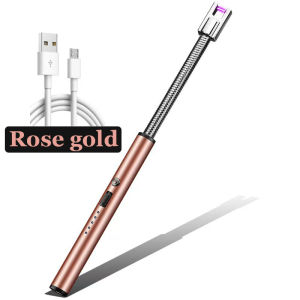 Candle Lighter Rechargeable Electric Arc Lighter Windproof Flameless Candle Lighter USB rechargeable Lighter