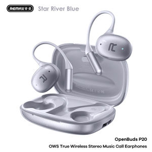 【Remax】OpenBuds P20 OWS Open-Ear Wireless Earbuds - ANC+ENC 3D Spatial Audio 7H Playtime 400mAh Charging Case 180-Day Standby Lightweight Comfort Fit