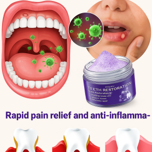 Periodontal Recovery Health Year-round Universal Purple Mineral Tooth Powder for Adults  Stain Removal and Whitening  Long-lasting Freshness