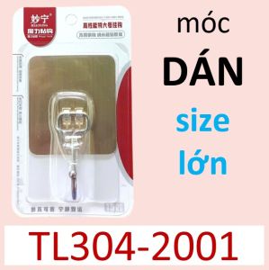 Móc treo dán tường siêu dính chịu lực TL304-2001 _ dán tường sơn nước dán gạch men