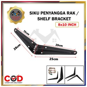 (1PCS). Siku Penyangga Rak Besi Breket Ambalan Shelf Bracket Rak Gantung KWALITAS TERBAIK (Isi 1 Pcs / 1 Biji)