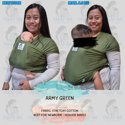 YAKAP INA Baby Wrap Carrier | Great for baby wearing (NB-Infant)