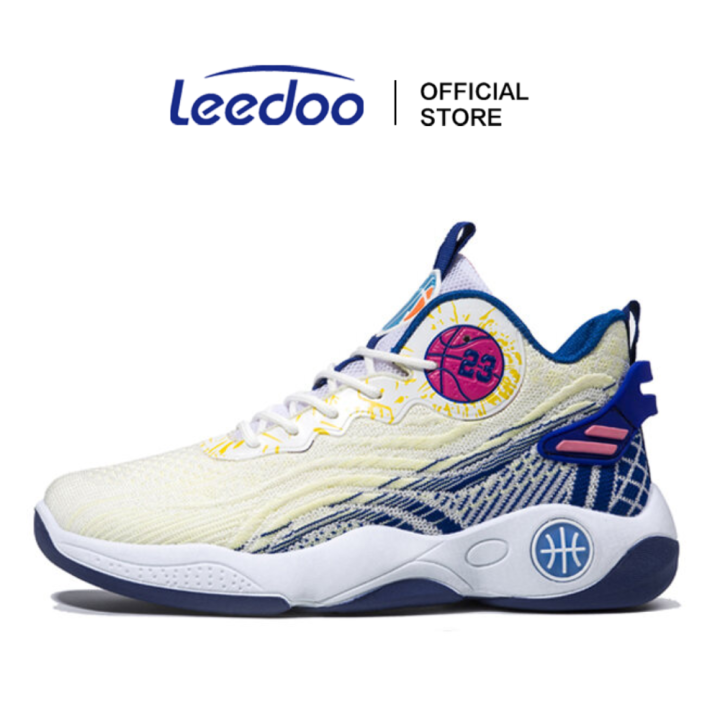 Leedoo Sepatu Basket Pria Casual Anti Slip Sepatu Sneakers Tali