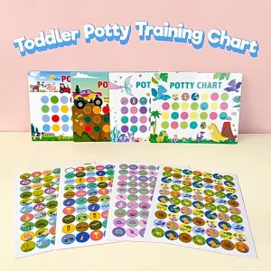 Pelekat Latihan Tandas Kids Potty Toilet Training Reward Sticker Chart Baby Habit Training Sticker