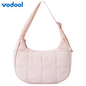 VODOOL Versatile Women Tote Bag Puffer Crescent Quilted Nylon Handbag for Work and Leisure