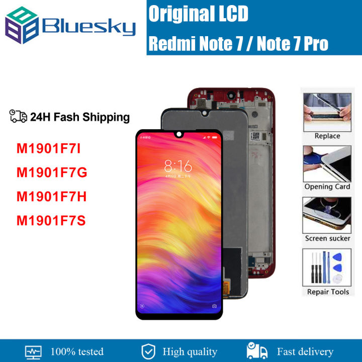 DISPLAY TOUCH FRAME ORIGINALE XIAOMI REDMI NOTE 7 / PRO VETRO SCHERMO M1901F7G - Foto 7