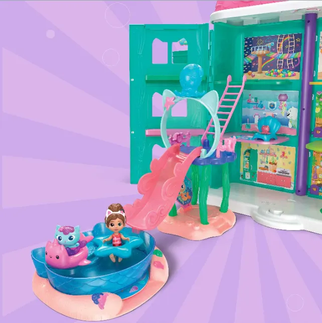 New] Gabby's Dollhouse Purr-ific Pool Playset with Gabby and