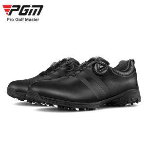 PGM Mens Golf shoes for men and males sneakers for Golf sports | Rotating button shoelace Waterproof breathable comfortable