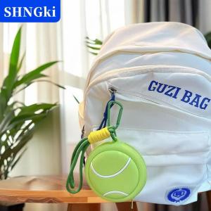 SHNGki Mới Phim Hoạt Hình Lưu Trữ Túi Bóng Rổ Bóng Đá Keychain Đồng Xu Ví Bóng Chuyền Bóng Chày Vòng Chìa Khóa Ví Tai Nghe Trường Hợp