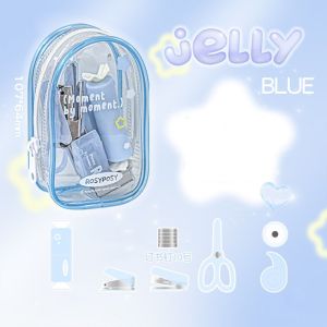 LEIFNYDI อินส์ ชุดเย็บกระดาษขนาดเล็ก งานฝีมือดีไอวาย แบบพกพาได้ ชุดเครื่องมือสมุดภาพ มัลติฟังก์ชั่ งานฝีมือทำมือ ชุดเครื่องเจาะ โรงเรียนออฟฟิศออฟฟิศ