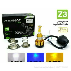 LAMPU DEPAN LED LUMINOS Z3 TIGA SISI TIGA WARNA