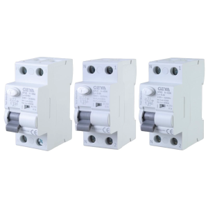 2P 63A Residual Current Circuit Breaker 2 Poles Din Rail Earth Leakage Current Breaker Safety Switches 30mA/100mA/300mA