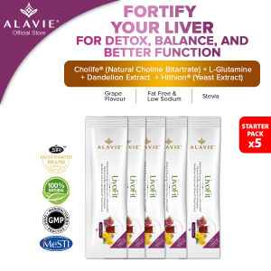 Trial Set ALAVIE LivoFit 5s 天然肝脏排毒解宿醉营养饮 Liver Detox Liver Care Halal Liver Fat Supplement Hangover Milk Thistle