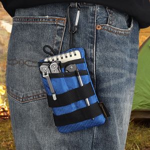 COLOO Foldable Hiking Outdoor Coin Purse Oxford Large Capacity EDC Pouch Wallet Multifunctional Thin Camping Storage Wallet