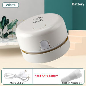Portable Mini Desktop Cleaner Desk Vacuum Cleaner Dust Collector for Home Office School Keyboard Cleaning