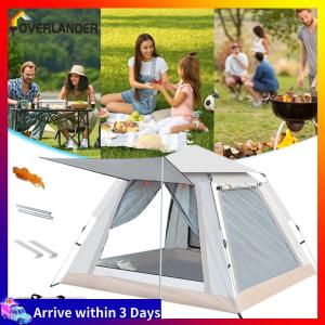 Instant Pop Up Tent Portable One-Touch Tent with Mesh Window for Outdoor Camping