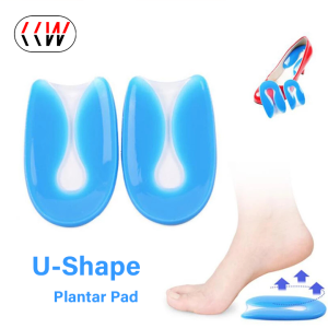 CCW 1Pair Silicone Gel Heel Orthopedic Insoles Back Pad Heel Cup for Stable Heel Calcaneal Pain Health Feet Care Support spur feet cushion