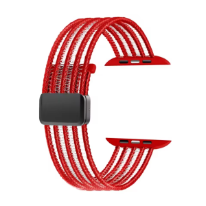 Nylon Magnet Band For Apple Watch 10/11 42/46mm 7/8/9 45/41mm 49mm 44mm 40mm 42mm Hollow Out Strap Bracelet For iWatch SE 6 5 4
