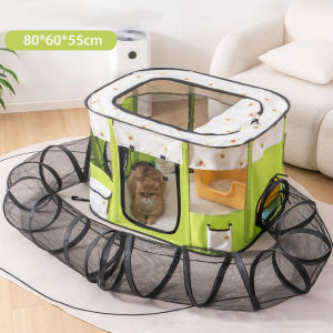 Collapsible Pet Enclosure Safe Birthing Tent Delivery Room For Cats Dogs Whelping Room Bed For Puppies Kittens Birthing Nursing Privacy Area