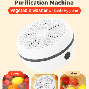 เครื่องทำความสะอาดผักและผลไม้ไร้สาย เครื่องทำความสะอาดผักอัตโนมัติ เครื่องฟอกอาหารในครัวเรือน กำจัดสารตกค้างจากยาฆ่าแมลง
