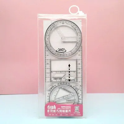 Thước Đa Năng Aihao CY 3306 Kẻ Được Nhiều Hình Học Xoay 360 độ dành cho Học Sinh