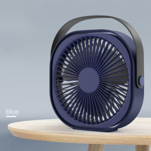 UWU MALL M102 Mini USB Rechargeable Desktop Fan 360° Rotating Silent Blower with Large Battery Capacity Ultra-Quiet Bladeless Table Fan for Home & Office Cooling