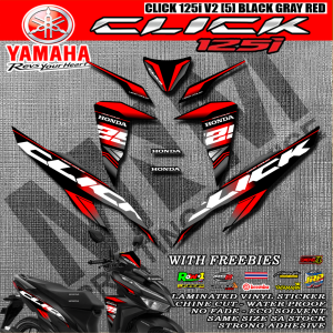 Honda Click 125i v2 5 Decals Sticker With Freebies