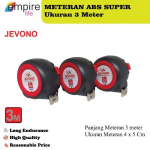 Meteran Abs Super 3 Meter Jevono Auto Lock