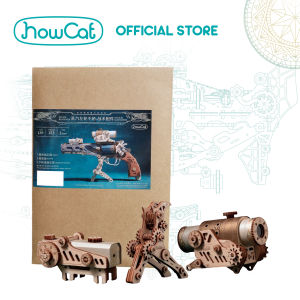 HowCat Steampunk Revolver Accessories Kits DIY Wooden Puzzle (S933) 3D Wooden & Paper Puzzle