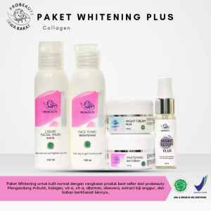Probeauty Paket Whitening Plus Collagen | Probeauty Paket Whitening Plus Collagen Tanpa Serum Isis Standar | Paket Memutihkan Wajah Kusam Dalam 1 Bulan | skincare aman BPOM