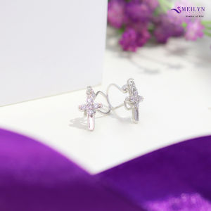 MEILYN Anting Jurai Salib Permata Bunga Kokot D Lapis Perak 0272210385