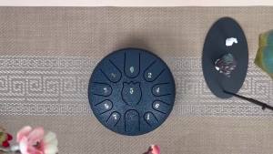 Garden Rain Drum Steel Tongue Drum Yoga Meditation Percussion Instrument Beginners Learn to Play 6-inch 8-hole C Sound Instrument