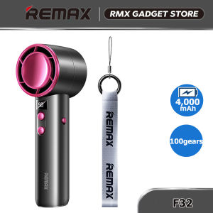 Remax 100-gear High-speed Handheld Fan with 4000mAh F32