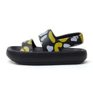 UTUNE Outdoor Sandals for Women Summer Platform Shoes Printing Beach Female Soft Slides Casual EVA Slippers 4CM Thick Sole Non-slip