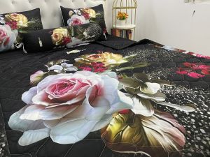 [HCM]Bộ Drap MỀN + áo gối { 5 món} thun Ý 5D Cao Cấp  mát lạnh thấm hút tốt.{ hoặc mền lẻ}""