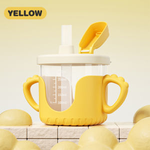 [🇵🇭 Stock&COD] 300ml Baby Water Cup BPA free Sippy Tumbler For Toddler Leak-proof Drop-proof Portable Handle Straw Cup