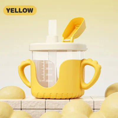 Children Straw Water Cup 300ml Baby Sippy Cup For Toddler Leak proof Baby Cup With Straw