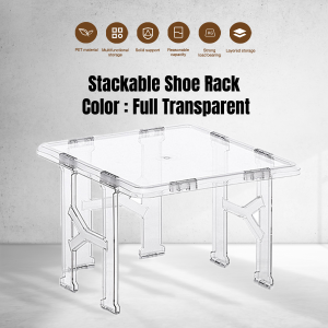 Transparent Shoe Box Storage Organizer Shoe Rack Stackable Shoebox Waterproof Dustproof Acrylic Magnet Side Open Shoe Box Display Shoe Rack