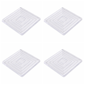 BABYBANG 4Pcs Non-Slip Silent Table Foot Mat Transparent Self Adhesive Sofa Chair Foot Fixed Pads Furniture Accessories Durable Furniture Gaskets Table Leg