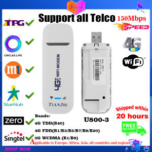 TIANJIE 4G 3G USB Wifi Router Network Adapter Dongle Pocket Hotspot WiFi Wireless USB Modem (Support TPG)