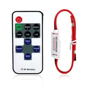 DFHSFGER 12V Dimmer Wireless Switch Controller RF Wireless Remote Switch for LED Strip Light
