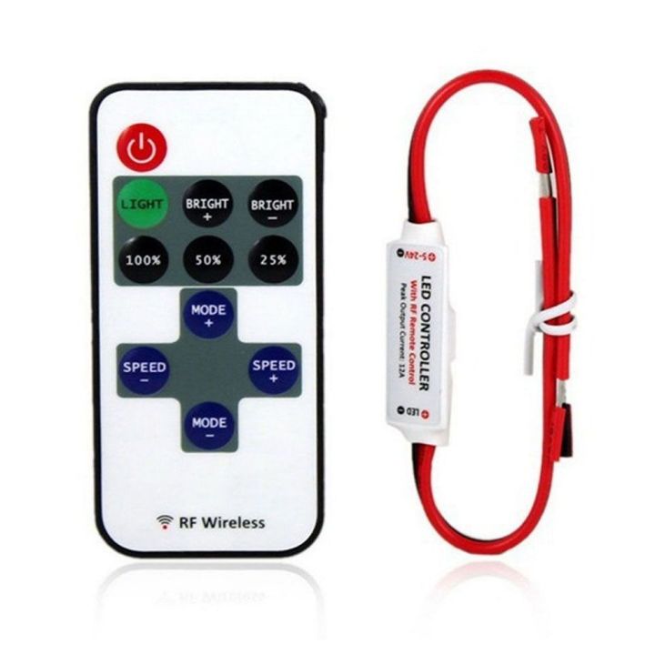 12V RF Wireless Remote Switch & Dimmer For LED Strips - Open Box, Controller