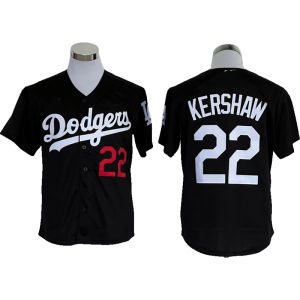 Embroidered Jersey MLB Dodgers Dodge 22 Kershaw Embroidered Baseball Uniform Jersey Baseball Jersey