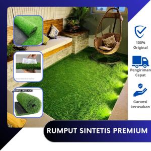 Rumput sintetis (Swis) TEBAL 3cm/ Rumput sintetis (SWIS) murah ukr 1 meter x 25 meter/ rollan