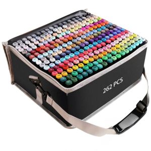 262 Warna Warni Twin Markers Spidol Dual Tip Umum General Marker Set Animation Markers