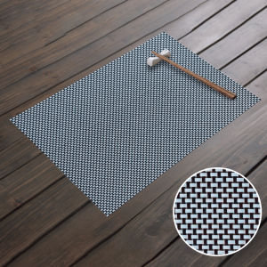 Placemat PVC Premium Desain Anyaman Tahan Panas Anti Slip untuk Dekorasi Meja di Rumah dan Restoran