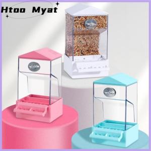 tantuoye กล่องอาหารกรงนกอัตโนมัติสำหรับสัตว์เลี้ยงขนาดใหญ่แยกแกลบป้องกันการสาดอุปกรณ์สำหรับสัตว์เลี้ยง